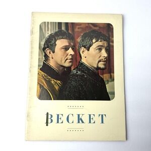 Becket ORIGINAL Film‎ Movie Brochure Peter O'Toole Richard Burton 1964 T81